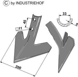 Soc triangulaire (Köckerling Allrounder)