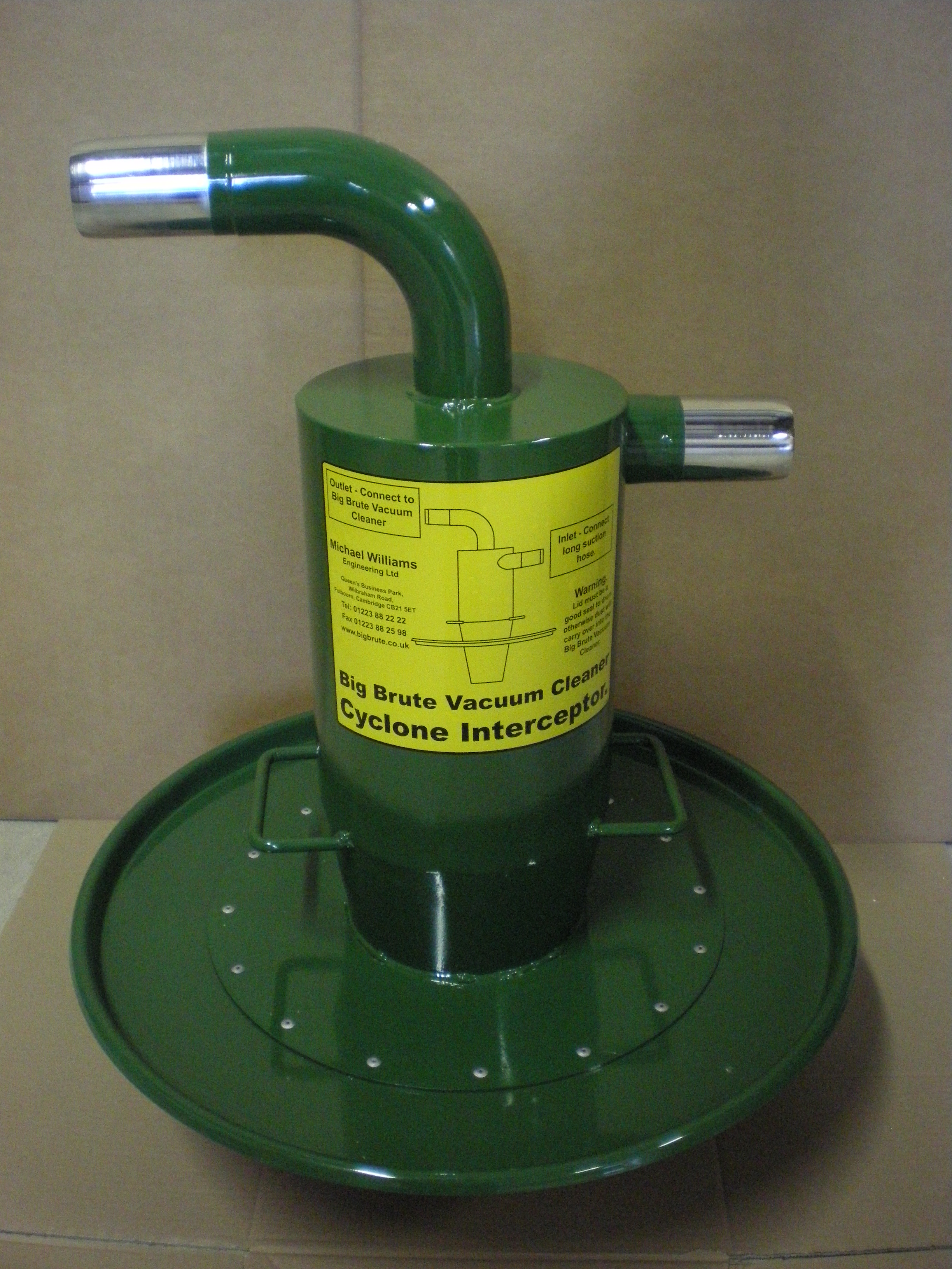 Couvercle intercepteur avec cyclone séparateur pour cuve Big Brute