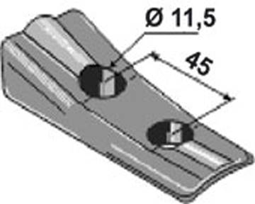 Cale métallique pour Kongskilde Vfm