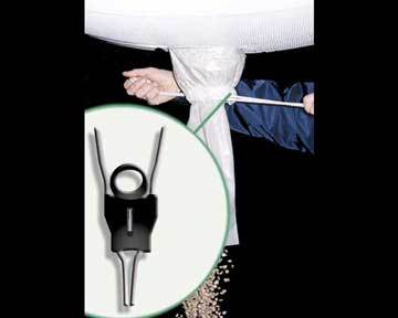 Big Bag 91 x 91 x 120 avec goulotte Easy Stop - D : 25 cm - Top fermé - 4 sangles